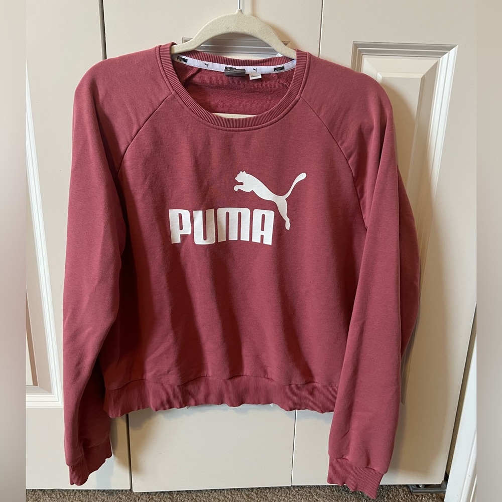 Pink Puma Crewneck Sweatshirt